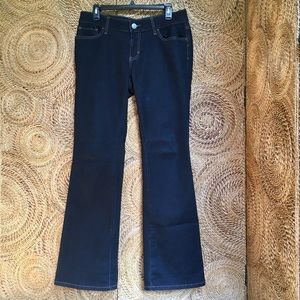 Banana Republic Curvy Boot Cut Jeans 5 Pocket Dark